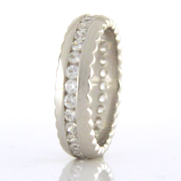 GOOIX Memoire Damen Ring 925er Sterling Silber weiße Zirkonia GR 56 NEU