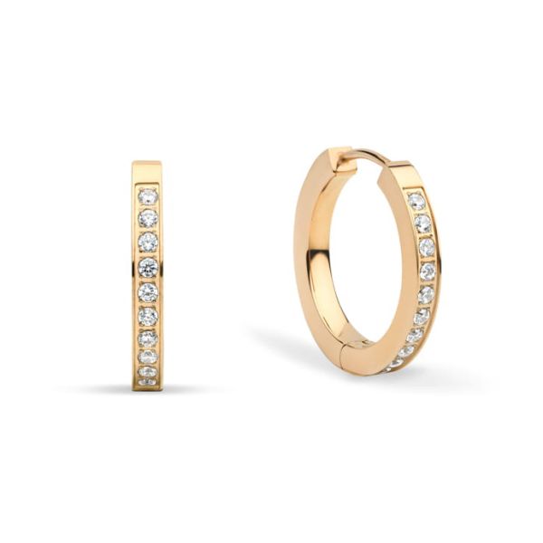 BERING Creolen Arctic Symphony gold glänzend 726-37-05 NEU