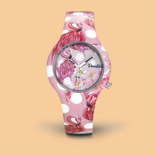 Doodle Damen Uhr FLAMINGO DOODLE WATCH DO35004 NEU