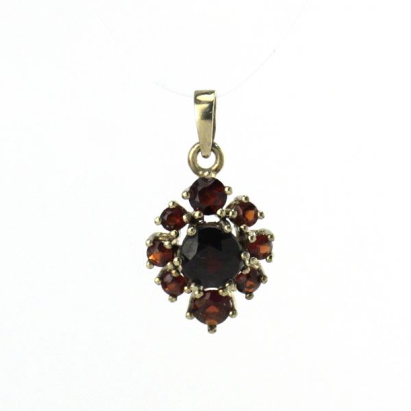 Granat Anhänger 333er Gelbgold (2512)