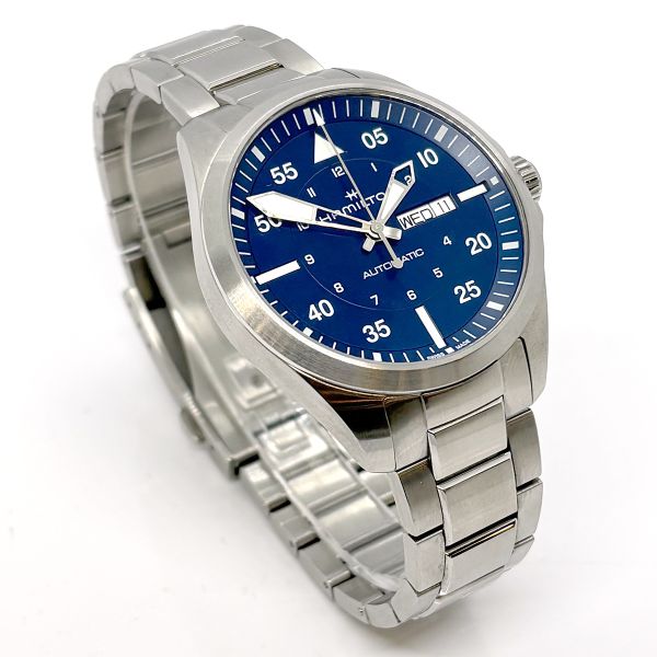 Hamilton Khaki Aviation Pilot Armbanduhr Day Date Automatik H64635140 (36518)