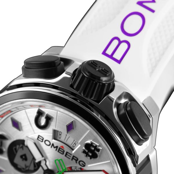 BOMBERG BOLT-68 HERITAGE CASINO WHITE BS45CHSS.075-3.12 Ltd. Edition NEU