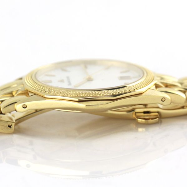 Maurice Lacroix Herren Armbanduhr vergoldet Quarz Ref. 69632 Ultraflach (5490)