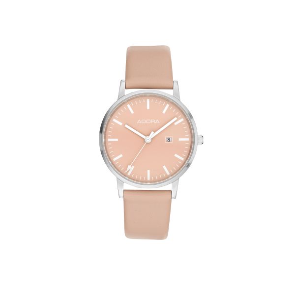 Adora Armbanduhr Bahnhofsuhr Edelstahl 5 Bar Ø 33 mm AB6668 NEU