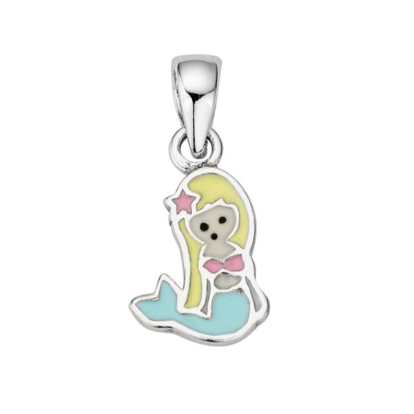 Kinder Anhänger "Meerjungfrau" 925er Silber Lack BAH905449 NEU