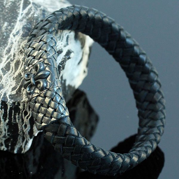 JJJ LA Leder Armband "LILY" aus 925er Silber Magnetschließe 200 mm