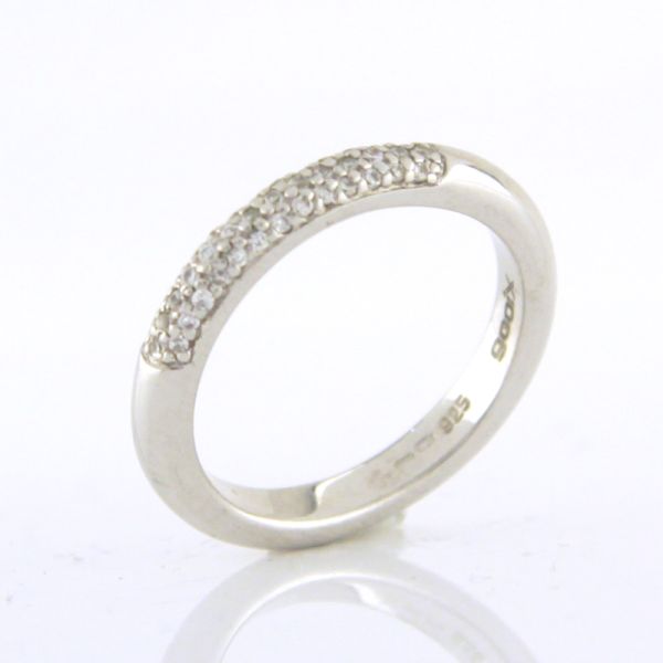 GOOIX Damen Ring Rund 925er Silber Zirkonia GR 56 NEU UVP.: 79,-