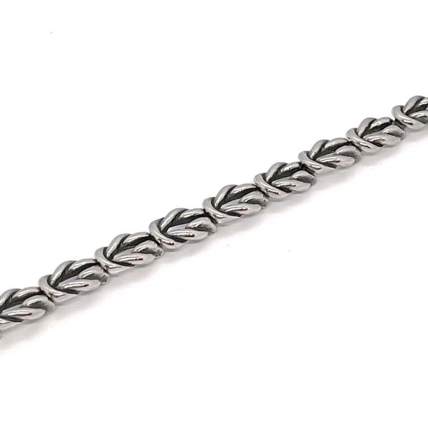 Armband Chirurgenstahl 316L hochglanz Kreuzknoten 21 cm 13,5 mm NEU