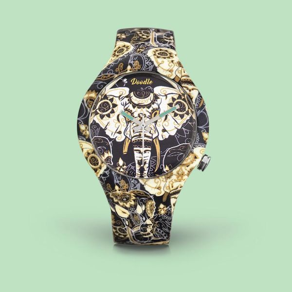 Doodle Uhr ASIAN ELEPHANT DOODLE WATCH DOOR002 NEU