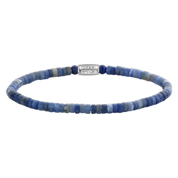 Rebel & Rose Armband "Slices - Midnight Blue" 4 mm RR-40080-S-M 17,5 cm NEU