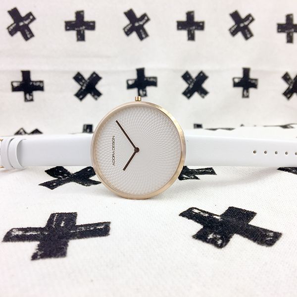 Adora Design Damen Armbanduhr AD8123 Edelstahl IP rosé/ weiß 3 bar