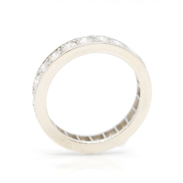 Memoire Ring 750er Weißgold 2,2 Ct Diamanten im Brillantschliff GR 52 (22056)