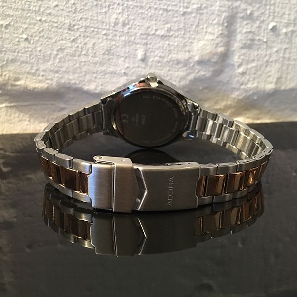 Adora Damen Armbanduhr AT5152 Edelstahl bicolor IP rosé 5 bar