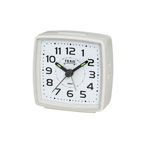 Filius Zeitdesign Quarzwecker weiß Ref. 0600 NEU
