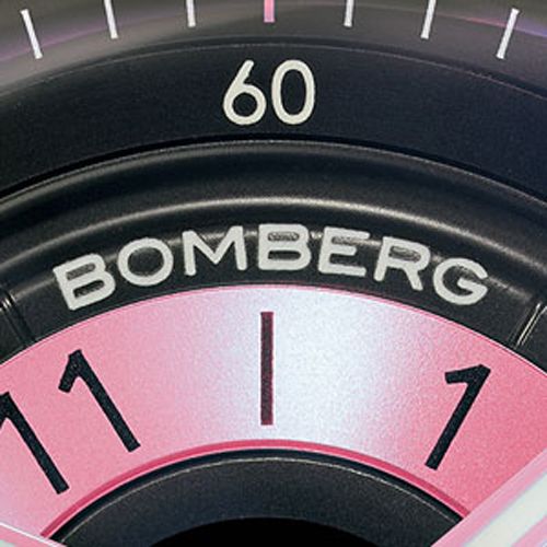 BOMBERG BB-01 LADY PINK Edelstahl PVD Black Lederband Ronda Kaliber NEU