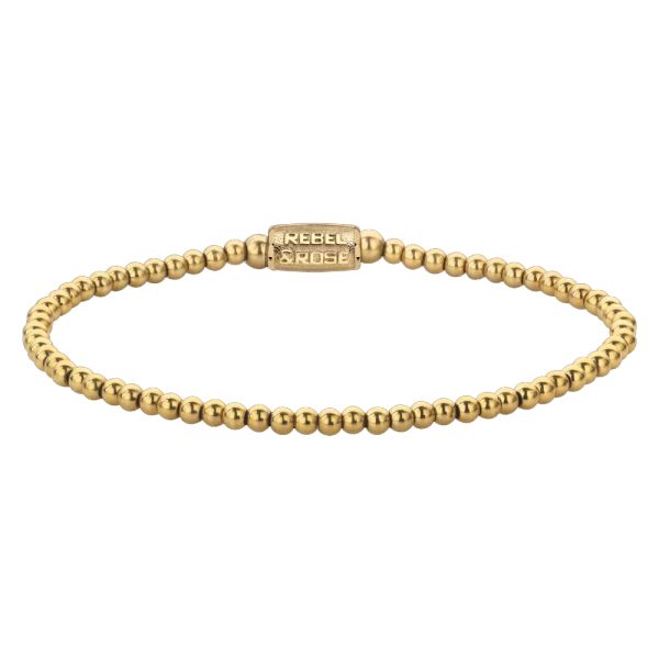 Rebel & Rose Armband "Yellow Gold Only" 3 mm RR-30001-G-S 16,5 cm NEU