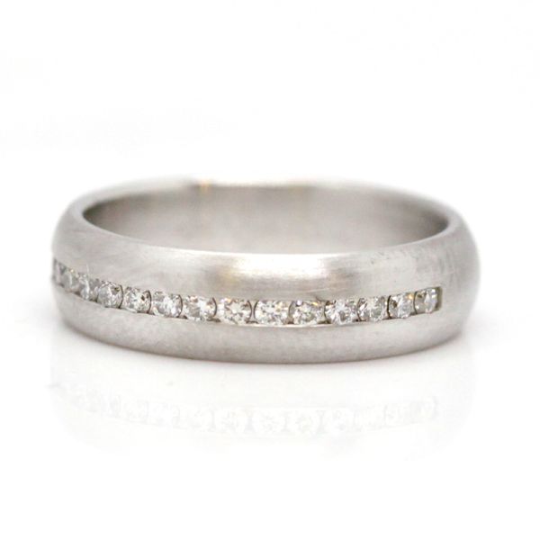 Brillant Bandring 585er Weißgold GR 51 0,30 Ct Diamanten im Brillantschliff (10854)