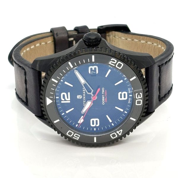 Steinhart Ocean II premium Carbon Black Automatik aus 08/23 frischer Service (36771)