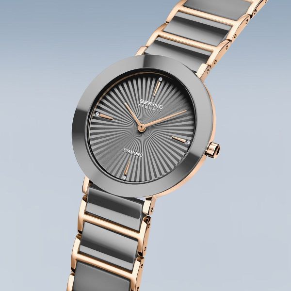 BERING Damen Armbanduhr Ceramic roségold glänzend 11435-768 NEU