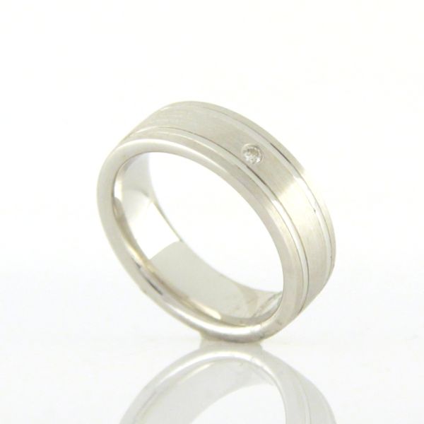 GOOIX Diamant Ring 925er Silber 0,02 Ct GR 48 NEU UVP.: 119,-