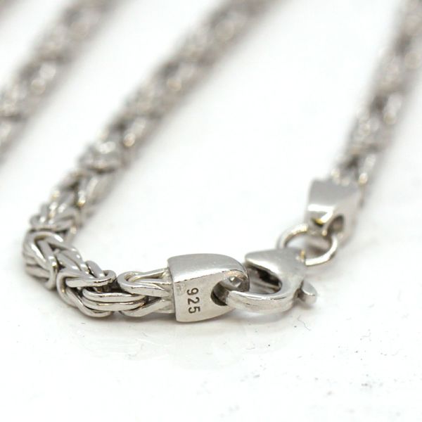 Königskette 925er Silber rhodiniert 60 cm 3,2 mm NEU