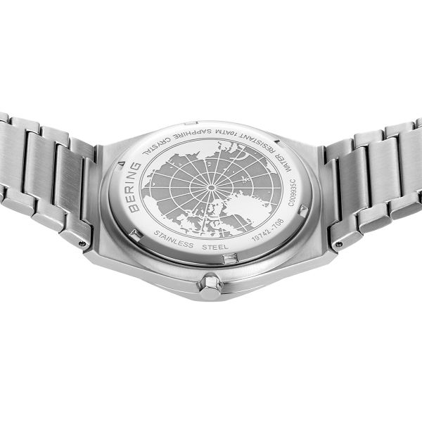 BERING Herren Armbanduhr silber gebürstet 19742-708 NEU