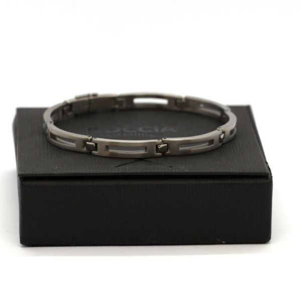 BOCCIA Titanium Armband Gliederarmband 210 mm kürzbar (2864)