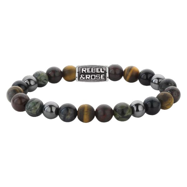 Rebel & Rose Armband "Stormy Weather Vintage" 8 mm RR-80106-V-L 19 cm NEU