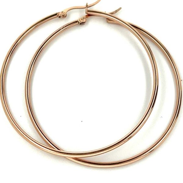 Creolen Schaniercreolen Edelstahl PVD Roséold Ø 60 mm ST-00237O NEU