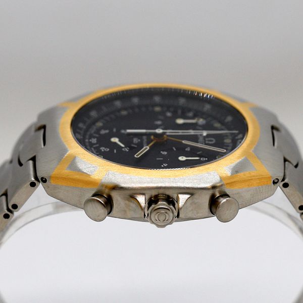 Omega Seamaster Polaris Chrono Edelstahl 18Kt Gold Quarz Ref. 25905000 (23111)