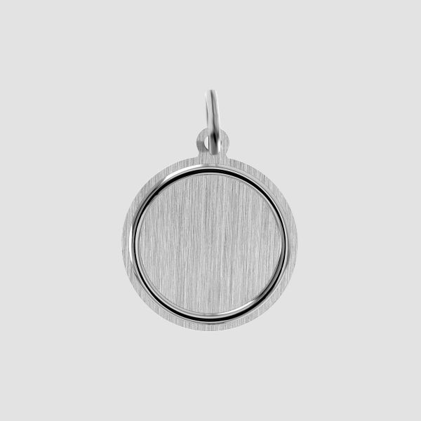 Anhänger "Ailos" 925er Silber rhodiniert Gravurfläche Ø 16 mm 5310218-001 NEU