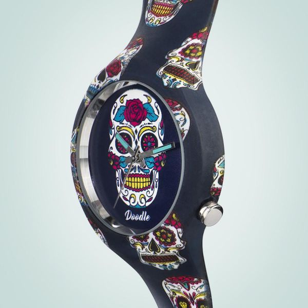 Doodle Uhr BLUE SKULL DOODLE WATCH DOCA005 NEU