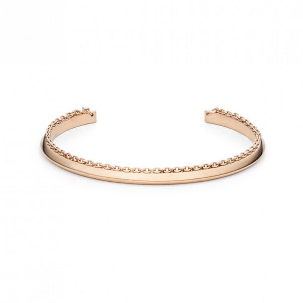 monomania Armreif Casual Chic Edelstahl Roségold Medium NEU