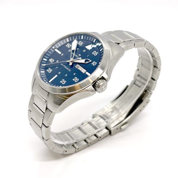 Hamilton Khaki Aviation Pilot Armbanduhr Day Date Automatik H64635140 (36518)