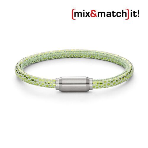 monomania (mix&match)it! Armband Leder neon-grün 19 cm NEU