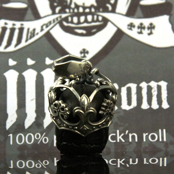 JJJ LA Anhänger "BIG Skull Crown" Schädel mit Krone aus 925er Silber