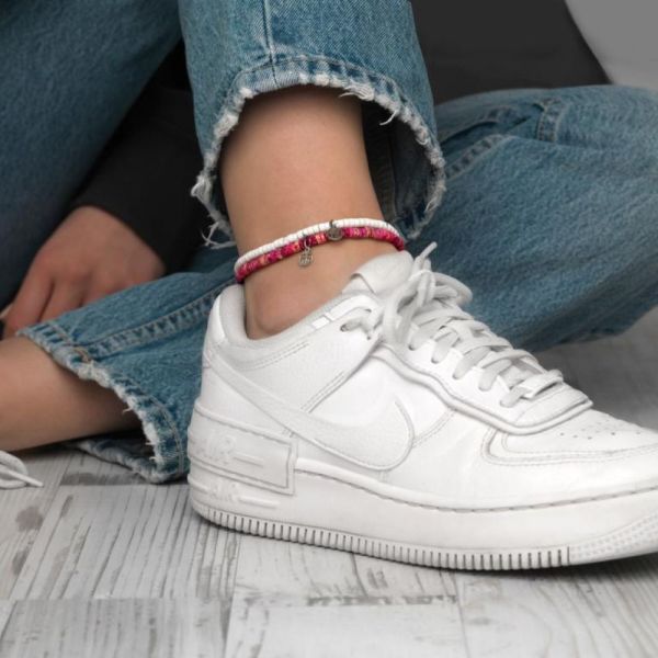 Rebel & Rose Fußkettchen "Anklet Slices Virgin White" RR-AK006-S-XS NEU