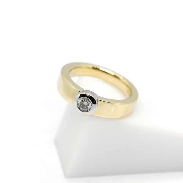 Brillantring Solitär 585er Gelbgold circa 0,30ct (22092)