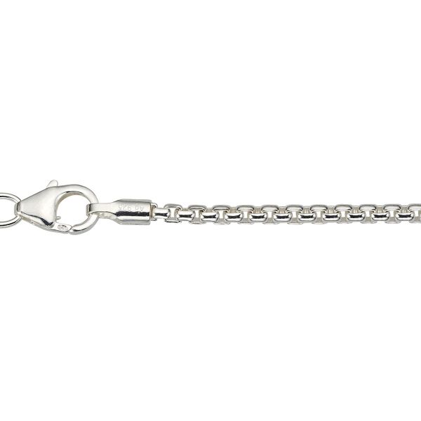 Veneziakette Rund 925er Silber rhodiniert 70 cm 2 mm BVERW920/70 NEU