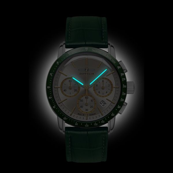 Zeppelin Herren Armbanduhr CM 6S20 NEW YORK Quarz Chronograph Ref. 8878-5 NEU