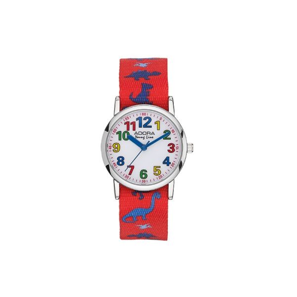 Adora Youngline Kinder Armbanduhr mit farbigem Durchzugsband AY4452