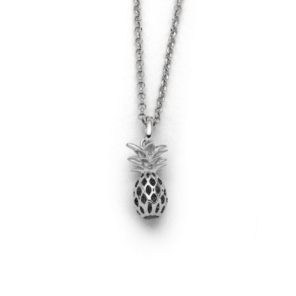 DUR Halskette Kette "Ananas" Lavasand 42 cm K2687 NEU