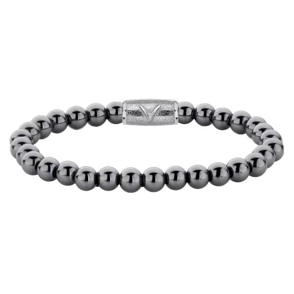 Rebel & Rose Armband "Grey Silver Shine DV" 6 mm RR-6DV02-S-L 19 cm NEU