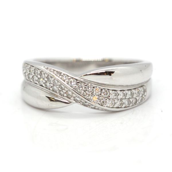 Brillant Ring 585er Weißgold 0,40 Ct Diamanten im Brillantschliff GR 60 (PF2253)