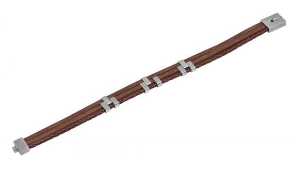 Raptor Lederarmband mit Edelstahlhakenverschluss Länge 21 cm RA50058-001 NEU