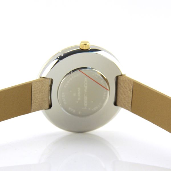 Adora Design Damen Armbanduhr AD8170 Bi-Color am Lederband