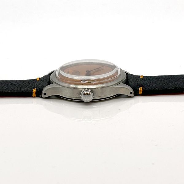 Omega Vintage Armbanduhr Handaufzug Edelstahl am Lederband Modele + Depose ca.1940 (26215)