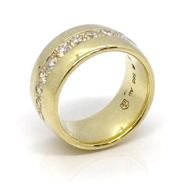 Diamant Ring 585er Gold Goldschmiedearbeit 0,90 Ct Diamnten im Brillantschliff Ringgröße 52 (34368)