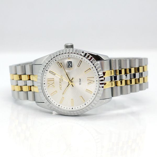 Adora Saphir Herren Armbanduhr bicolr gelb (AS4631)