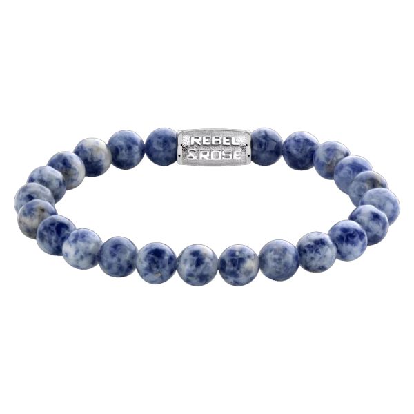 Rebel & Rose Armband "Dutch Delfts Blue" 8 mm RR-80079-S-M 17,5 cm NEU